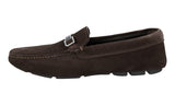 Prada Men's Brown Leather Driving Loafer Loafers 2DD163