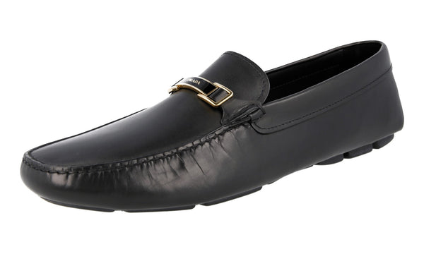 Prada Men's 2DD163 ASK F0002 Leather Loafers