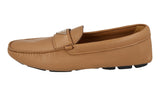 Prada Men's Beige Leather Driving Shoes Loafers 2DD164