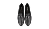 Prada Men's Black Saffiano Leather Driving Shoes Loafers 2DD164