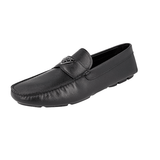 Prada Men's Black Saffiano Leather Driving Shoes Loafers 2DD164