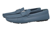 Prada Men's Blue Leather Driving Shoes Loafers 2DD164