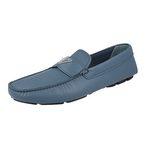 Prada Men's Blue Saffiano Leather Driving Shoes Loafers 2DD164