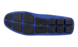 Prada Men's Blue Leather Logo Loafers 2DD165