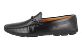 Prada Men's Black Leather Driving Shoes Moccasins Schuhe Mokassins Loafers 2DD166