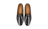 Prada Men's Black Leather Driving Shoes Moccasins Schuhe Mokassins Loafers 2DD166
