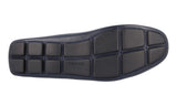 Prada Men's Blue Leather Driving Loafer Logo Loafers 2DD172