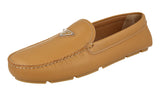Prada Men's 2DD179 ATG F0018 Deerskin Leather Loafers