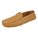 Prada Men's Brown Deerskin Leather Buckskin Hirschleder Driver Driving Loafer Moccasins Mokasins Loafers 2DD179