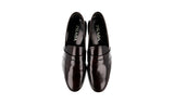 Prada Men's Brown Brushed Spazzolato Leather Penny Loafer Business Shoes 2DE010