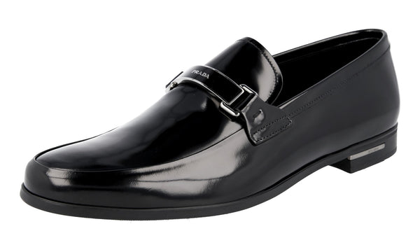 Prada Men's 2DE060 P39 F0002 Brushed Spazzolato Leather Business Shoes