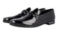 Prada Men's Black Brushed Spazzolato Leather Business Shoes 2DE060