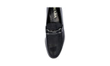 Prada Men's Black Brushed Spazzolato Leather Business Shoes 2DE060