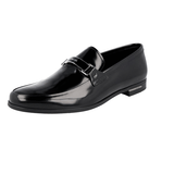 Prada Men's Black Brushed Spazzolato Leather Business Shoes 2DE060
