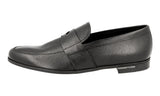 Prada Men's Black Saffiano Leather Penny Loafer Business Shoes 2DE072