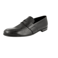 Prada Men's Black Saffiano Leather Business Shoes 2DE072