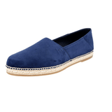 Prada Men's Blue welt-sewn Leather Espadrilles 2DE092
