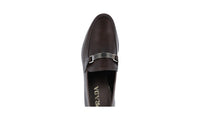 Prada Men's Brown Leather Business Shoes 2DE095