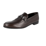 Prada Men's Brown Leather Business Shoes 2DE095