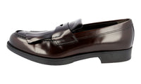 Prada Men's Brown welt-sewn Leather Loafers 2DE098