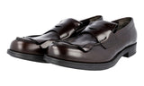 Prada Men's Brown welt-sewn Leather Loafers 2DE098