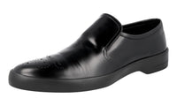 Prada Men's 2DE109 B4L F0002 Full Brogue Leather Sneaker