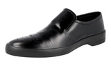 Prada Men's 2DE109 B4L F0002 Full Brogue Leather Sneaker