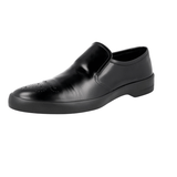 Prada Men's Black Full Brogue Leather Sneaker 2DE109
