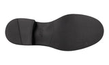 Prada Men's Black Leather Chocolate Loafers 2DE127