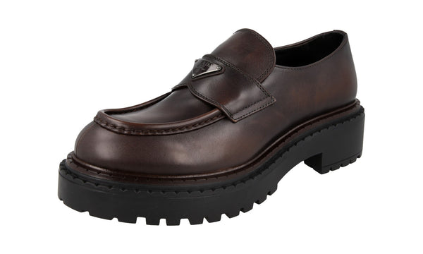 Prada Men's 2DE148 3K8Y F0003 Leather Loafers