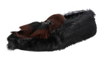 Prada Men's 2DG084 3T9W F0N77 Leather Loafers