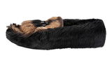 Prada Men's Black Leather Loafers 2DG084