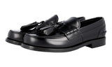 Prada Men's Black welt-sewn Leather Penny  Tassle Loafer Business Shoes 2DG086