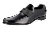 Prada Men's 2DG094 B4L F0002 Brushed Spazzolato Leather Business Shoes