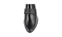 Prada Men's Black Brushed Spazzolato Leather Business Shoes 2DG094