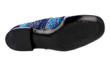Prada Men's Blue Jacquard Mouline Loafers 2DG098
