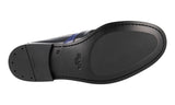 Prada Men's Black welt-sewn Leather Penny Business Shoes 2DG100