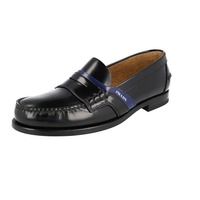 Prada Men's Black welt-sewn Leather Penny Business Shoes 2DG100