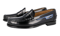 Prada Men's Black welt-sewn Leather Penny Loafer Business Shoes 2DG101