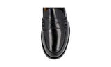 Prada Men's Black welt-sewn Leather Penny Loafer Business Shoes 2DG101