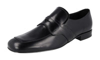 Prada Men's 2DG102 B4L F0002 Brushed Spazzolato Leather Business Shoes