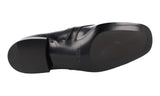 Prada Men's Black Brushed Spazzolato Leather Penny Loafer Business Shoes 2DG102