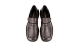 Prada Men's Brown welt-sewn Leather Penny Loafer Business Shoes 2DG110