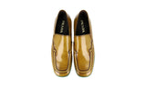 Prada Men's Brown Brushed Spazzolato Leather Plateau Loafer Business Shoes 2DG117