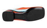 Prada Men's Orange Drill Baiadera Loafers 2DG120