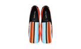 Prada Men's Orange Drill Baiadera Loafers 2DG120