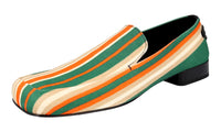Prada Men's 2DG120 2DZA F077U Textile Loafers
