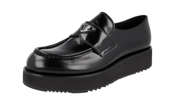 Prada Men's 2DG147 055 F0002 Brushed Spazzolato Leather Loafers