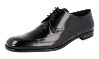 Prada Men's 2E1598 XU6 F0002 Brushed Spazzolato Leather Business Shoes