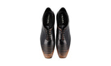 Prada Men's Black Leather Oxford Lace-up Shoes 2E2235